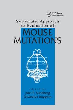 Couverture de l’ouvrage Systematic Approach to Evaluation of Mouse Mutations