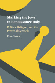 Cover of the book Marking the Jews in Renaissance Italy