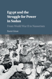 Couverture de l’ouvrage Egypt and the Struggle for Power in Sudan