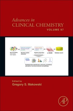 Couverture de l’ouvrage Advances in Clinical Chemistry