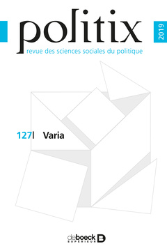 Couverture de l’ouvrage Politix 2019/3 - 127 - Varia
