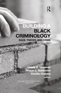 Couverture de l’ouvrage Building a Black Criminology, Volume 24