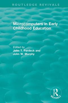 Couverture de l’ouvrage Microcomputers in Early Childhood Education
