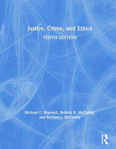 Couverture de l’ouvrage Justice, Crime, and Ethics
