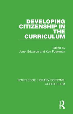 Cover of the book Developing Citizenship in the Curriculum