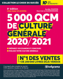 Cover of the book 5000 QCM de culture générale 2020-2021