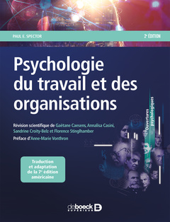 Couverture de l’ouvrage Psychologie du travail et des organisations