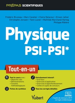 Couverture de l’ouvrage Physique PSI/PSI* - Tout-en-un