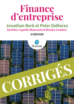 Cover of the book Finance d'entreprise 5e Corrigés