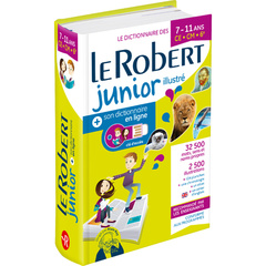 Couverture de l’ouvrage Le Robert Junior Illustré et son dictionnaire en ligne + clé