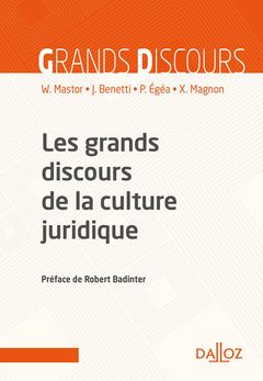 Cover of the book Les grands discours de la culture juridique. 2e éd.