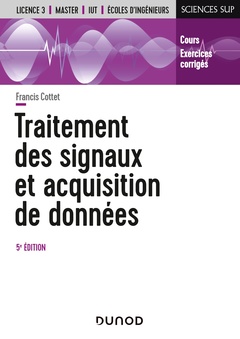 Cover of the book Traitement des signaux et acquisition de données - 5e éd. - Cours et exercices corrigés
