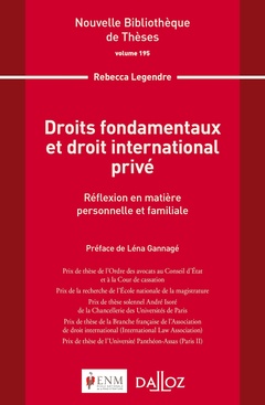 Couverture de l’ouvrage Droits fondamentaux et droit international privé - Volume 195