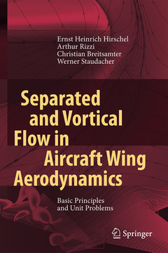 Couverture de l’ouvrage Separated and Vortical Flow in Aircraft Wing Aerodynamics