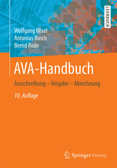 Cover of the book AVA-Handbuch
