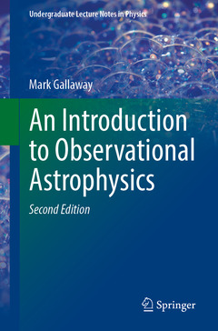 Couverture de l’ouvrage An Introduction to Observational Astrophysics