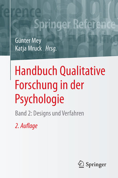 Couverture de l’ouvrage Handbuch Qualitative Forschung in der Psychologie