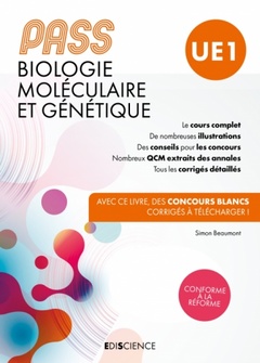 Cover of the book PASS Biologie moléculaire et Génétique - Manuel : cours + entraînements corrigés