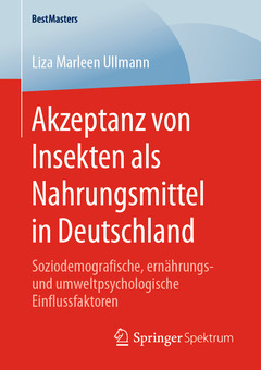 Couverture de l’ouvrage Akzeptanz von Insekten als Nahrungsmittel in Deutschland