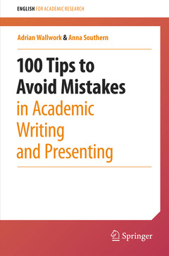 Cover of the book 100 Tips to Avoid Mistakes in Academic Writing and Presenting