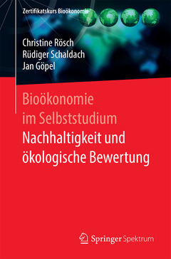 Couverture de l’ouvrage Bioökonomie im Selbststudium: Nachhaltigkeit und ökologische Bewertung