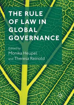 Couverture de l’ouvrage The Rule of Law in Global Governance