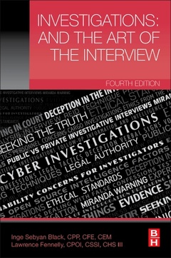 Couverture de l’ouvrage Investigations and the Art of the Interview