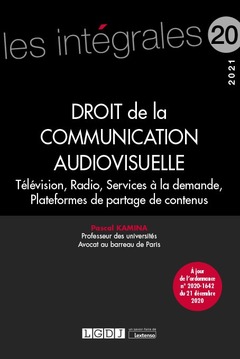 Couverture de l’ouvrage Droit de la communication audiovisuelle