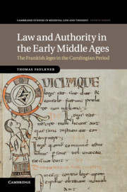 Couverture de l’ouvrage Law and Authority in the Early Middle Ages