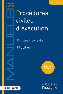 Couverture de l’ouvrage Procedures civiles d'execution