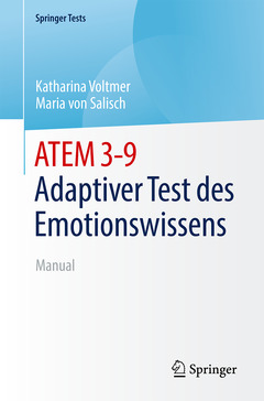 Couverture de l’ouvrage ATEM 3-9 Adaptiver Test des Emotionswissens