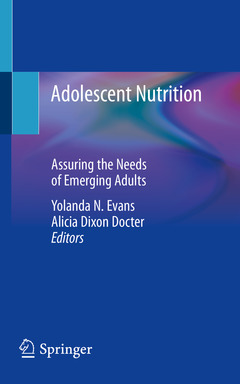 Couverture de l’ouvrage Adolescent Nutrition