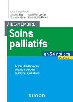 Couverture de l’ouvrage Aide-mémoire soins palliatifs - 2e éd. - En 54 notions