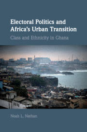 Couverture de l’ouvrage Electoral Politics and Africa's Urban Transition