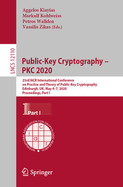 Couverture de l’ouvrage Public-Key Cryptography - PKC 2020