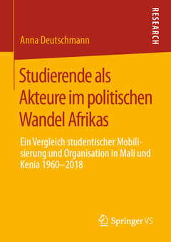 Couverture de l’ouvrage Studierende als Akteure im politischen Wandel Afrikas