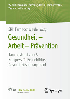 Couverture de l’ouvrage Gesundheit – Arbeit – Prävention