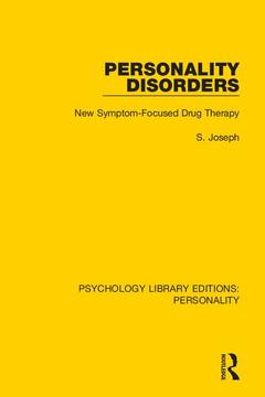 Couverture de l’ouvrage Personality Disorders