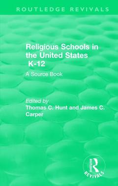 Couverture de l’ouvrage Religious Schools in the United States K-12 (1993)
