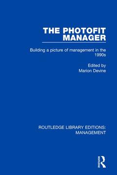 Couverture de l’ouvrage The Photofit Manager