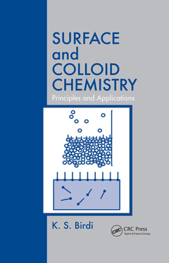 Couverture de l’ouvrage Surface and Colloid Chemistry