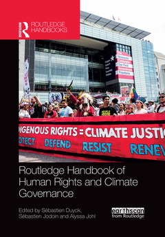 Couverture de l’ouvrage Routledge Handbook of Human Rights and Climate Governance