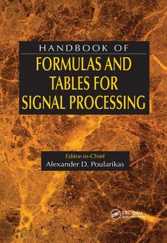 Couverture de l’ouvrage Handbook of Formulas and Tables for Signal Processing