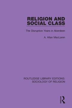 Couverture de l’ouvrage Religion and Social Class