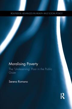Couverture de l’ouvrage Moralising Poverty