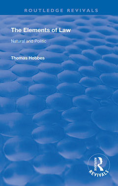 Cover of the book The Elements of Law