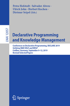 Couverture de l’ouvrage Declarative Programming and Knowledge Management