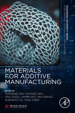 Couverture de l’ouvrage Materials for Additive Manufacturing
