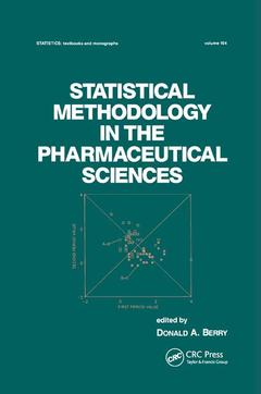 Couverture de l’ouvrage Statistical Methodology in the Pharmaceutical Sciences