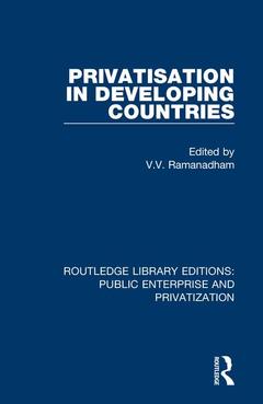 Couverture de l’ouvrage Privatisation in Developing Countries